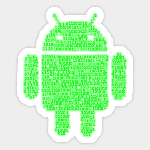 Binary-droidv2.0 Sticker by findingNull